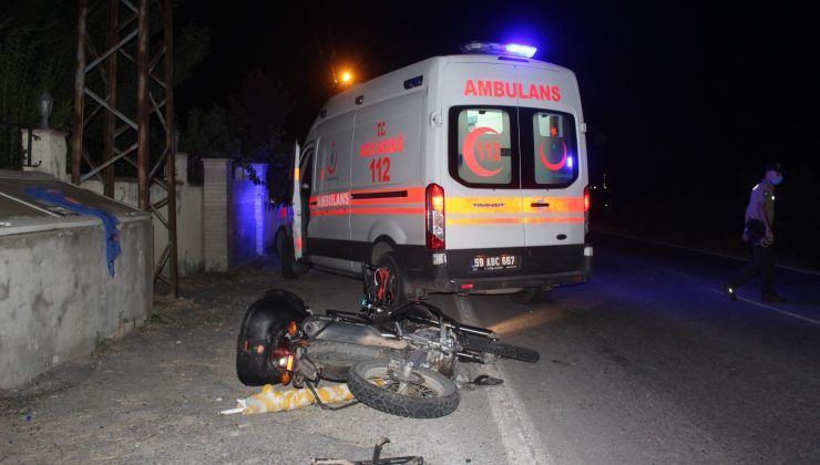 Tekirdağ’da motosiklet kazası: 1 ölü