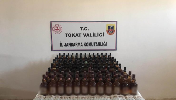 Tokat’ta kaçak içki operasyonu