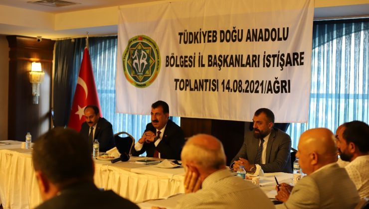 TÜDKİYEB bölge toplantısı Ağrı’da düzenlendi