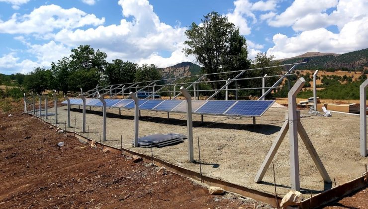 Tunceli’de bir köy, güneş enerjisi sistemi ile suya kavuştu