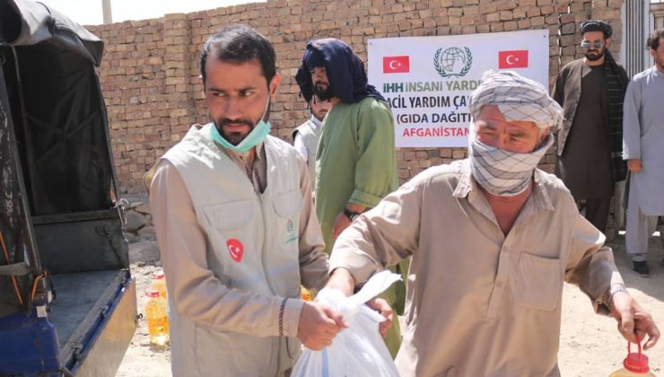 Türk yardımseverlerden Kabil’deki 50 aileye kumanya yardımı