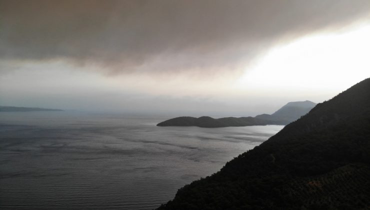Türkiye’yi diken üstünde tutan yangında alevler termik santrali böyle sardı