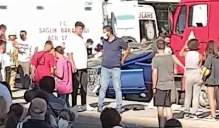 Üsküdar’da refüje çarpan otomobil takla attı: 1 yaralı