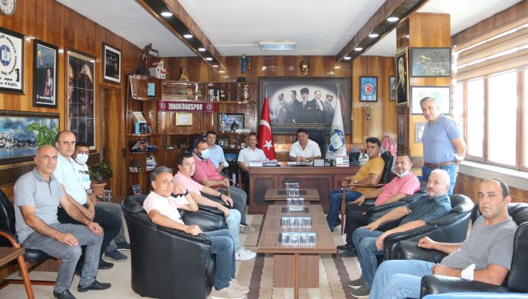 Üzülmez yerüstü çalışanlarından Yeşil’e teşekkür ziyareti