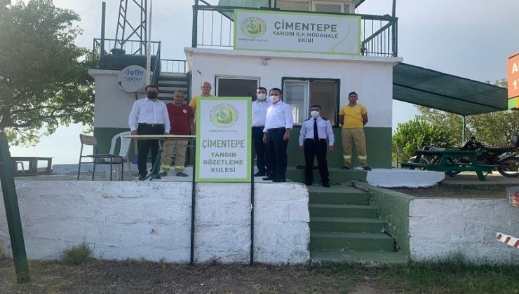 Vali Aktaş’tan Çimentepe Yangın Gözetleme Kulesi’ne ziyaret