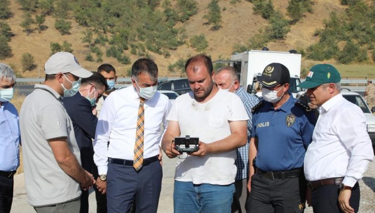 Vali Çağatay, yangın bölgesinde incelemelerde bulundu