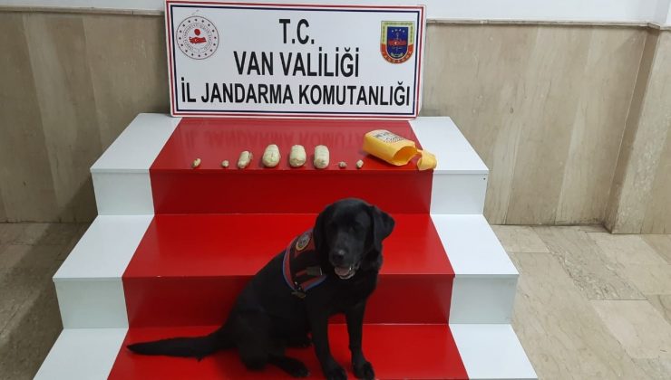Van’da taşların arasında saklanmış 2 kilogram reçine esrar ele geçirildi