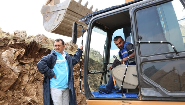 VASKİ Genel Müdürü Kaplan, İspiris Dağı’ndaki çalışmaları yerinde inceledi