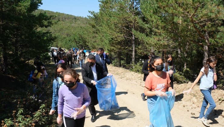Yangına sebebiyet verebilecek maddeler ormanlık alanlardan temizleniyor