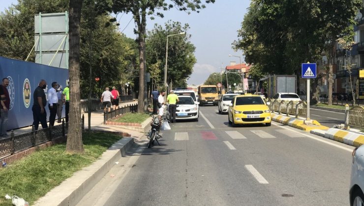 Yaya geçidinde kaza: 2 kişi yaralandı