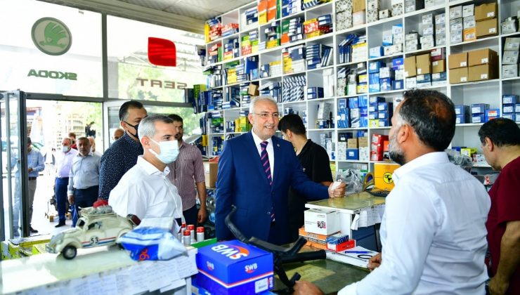 Yeni sanayi sitesi esnaflarının taleplerini dinlediler