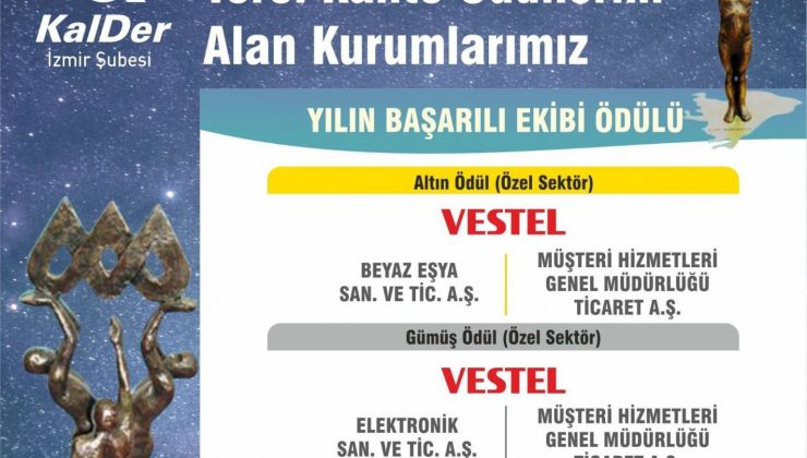 Yılın Başarılı Ekibi Ödülü Vestel’e verildi