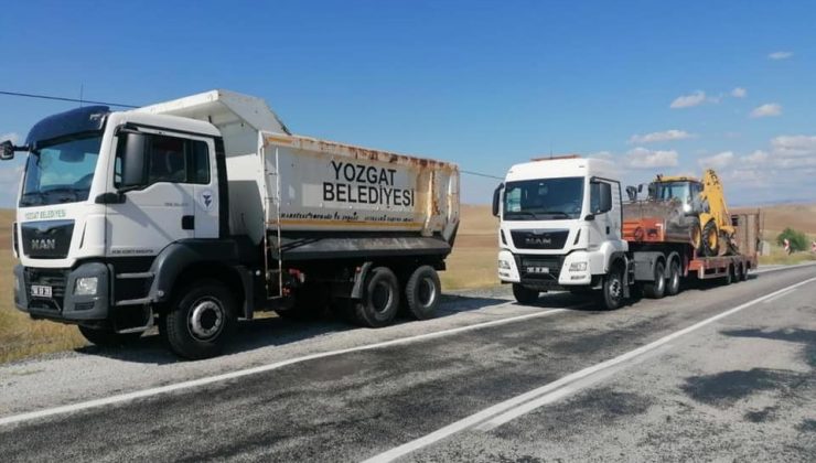 Yozgat’tan Kastamonu’ya araç ve personel desteği