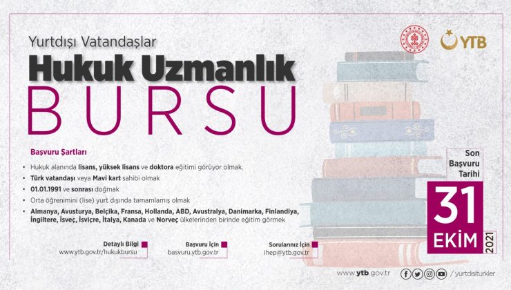 YTB’den yurt dışındaki genç hukukçulara burs