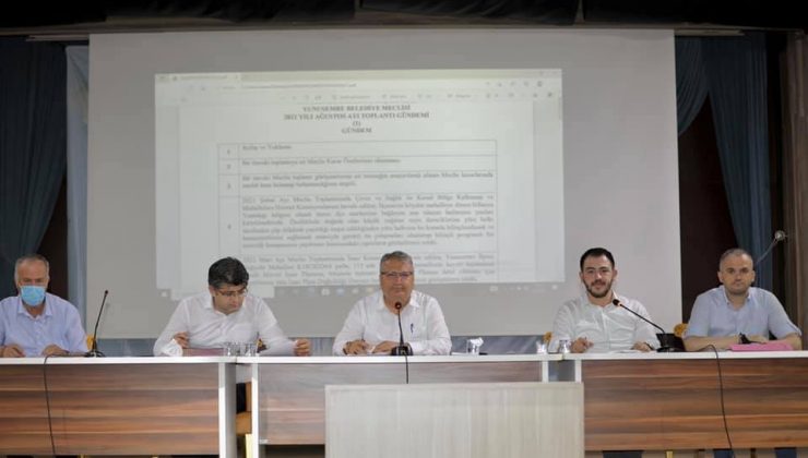 Yunusemre Meclisinin gündeminde yangınlar vardı