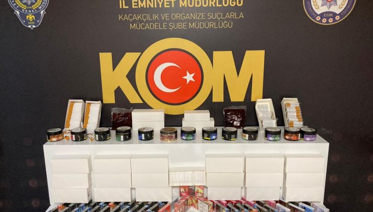 Aksaray’da kaçak tütün ve sigara operasyonu