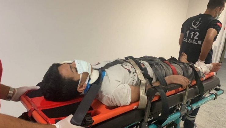 Aksaray’da tır bariyerlere çarptı: 3 yaralı