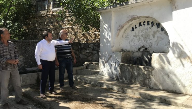Akseki Belediyesi Alaçeşme Mahallesinde yol ve çevre düzenleme çalışması başlattı