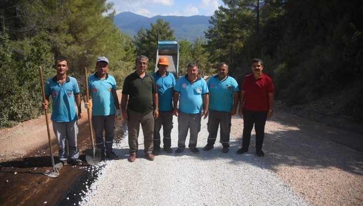 Alanya’da yol yapım çalışmaları