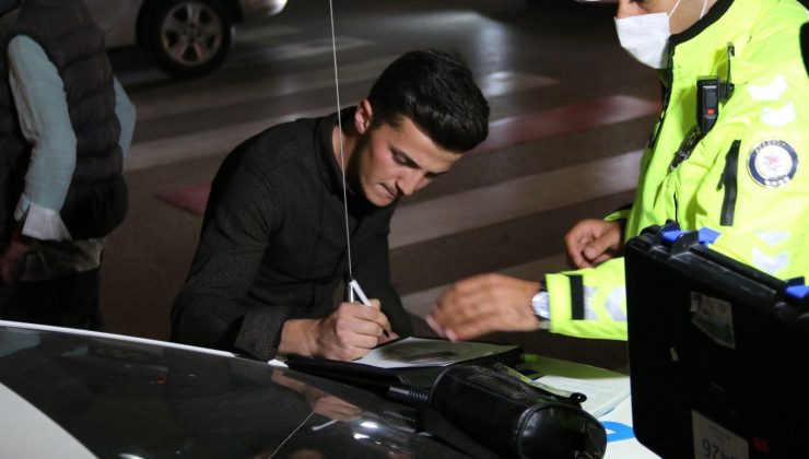 Alkollü araç kullanan genç polise yakalandı