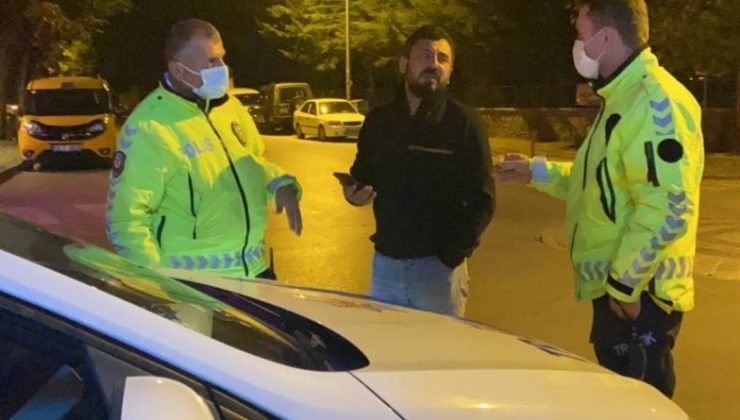 Alkollü sürücünün Alkolmetreyi pos cihazı zannedip ödeme yapmayı denemesi gülümsetti