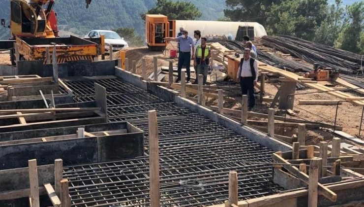 Amasya Belediyesi’nin Akdağ’da kuracağı HES inşaatı sürüyor
