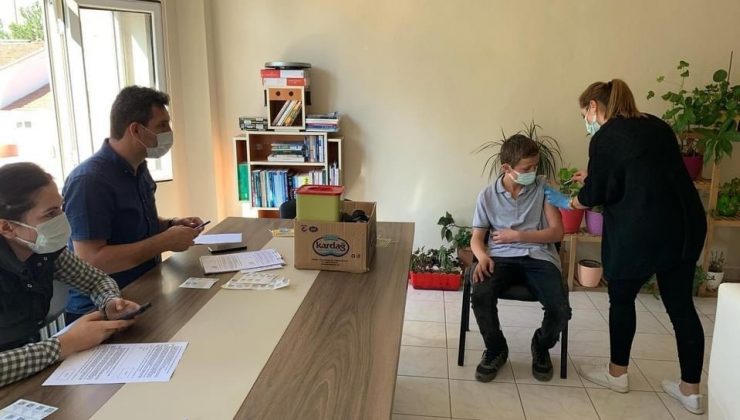 Amasya’da gençlerin aşılanması devam ediyor