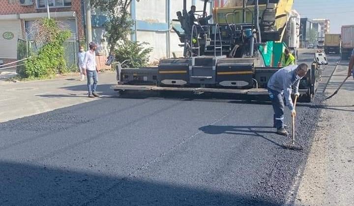Amid Caddesi bazalt taşı asfaltıyla güzelleşti