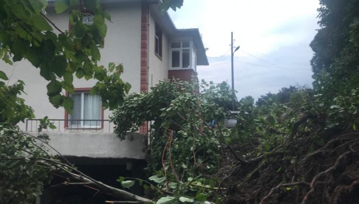 Artvin’de meydana gelen heyelan nedeniyle 6 kişinin yaşadığı 1 ev boşaltıldı