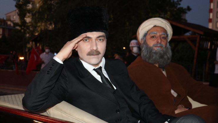 Atatürk’ün Sivas’a gelişi temsili olarak canlandırıldı