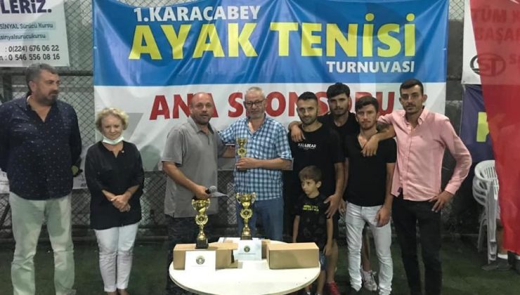 Ayak Tenisi Turnuvası sona erdi