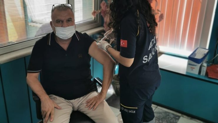 Aydın’da aşı hizmetleri yerinde verilmeye başlandı