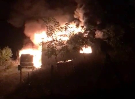 Aynı aileden 4 kişinin hayatını kaybettiği yangının görüntüleri ortaya çıktı