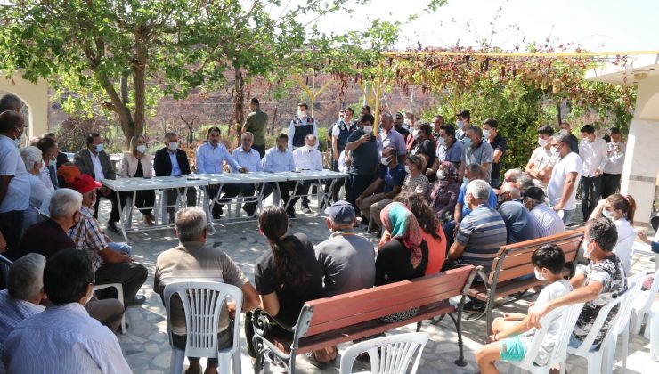 Bakan Kurum’dan, Manavgat yangınından etkilenen mahallelerde inceleme