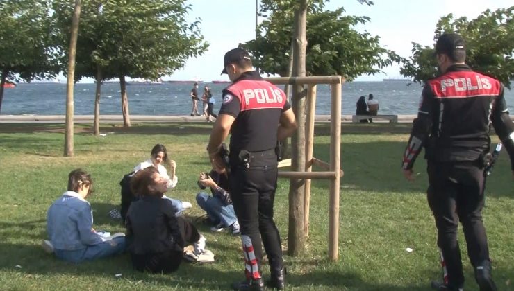 Bakırköy’de drone destekli korona virüs denetimi