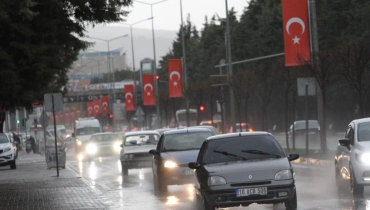 Balıkesir ve çevresi için kuvvetli yağış uyarısı