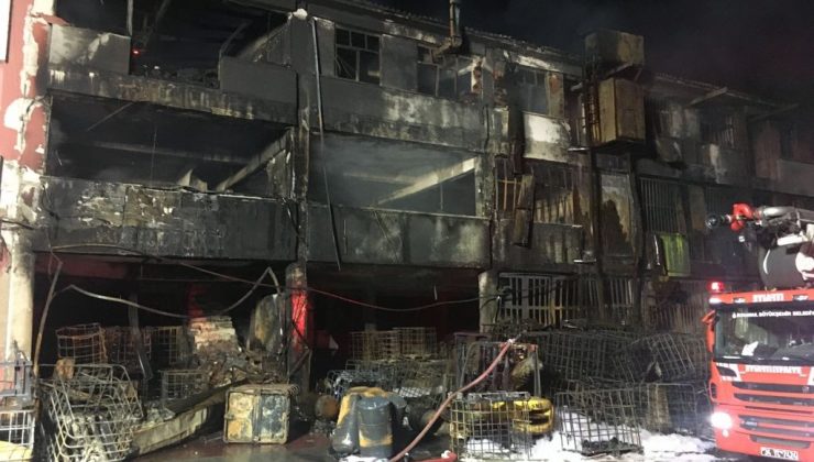 Başakşehir’de kimya fabrikasında çıkan yangın 8 saat sonra söndürüldü