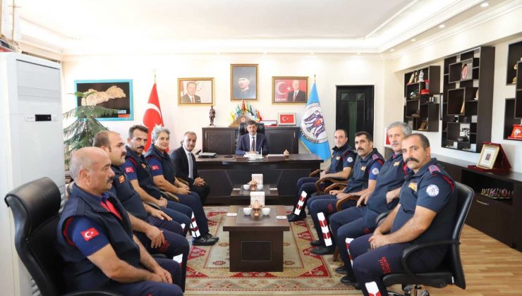 Başkan Aksun, itfaiyecileri ağırladı