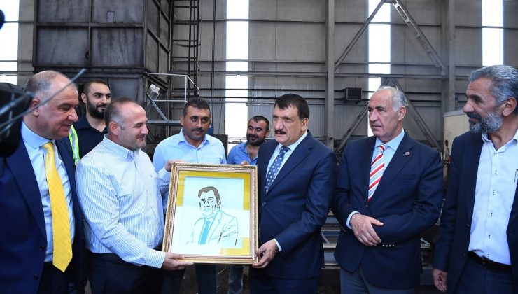 Başkan Gürken maden firmasını ziyaret etti