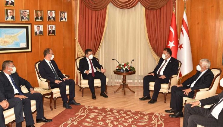 Başkan Tütüncü, KKTC Başbakanı Saner ile bir araya geldi