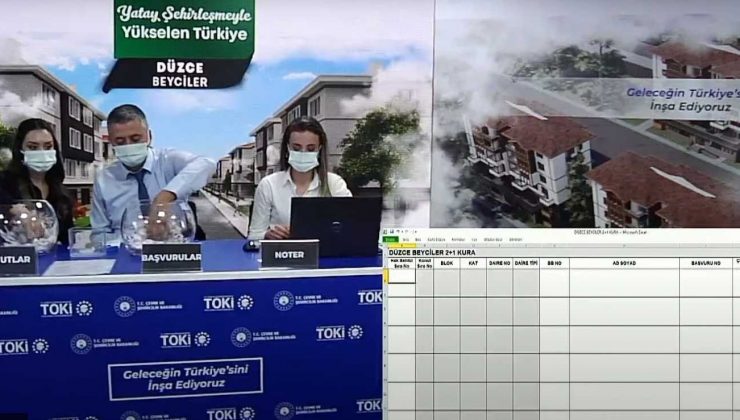 Beyciler TOKİ konutlarının kurası çekildi