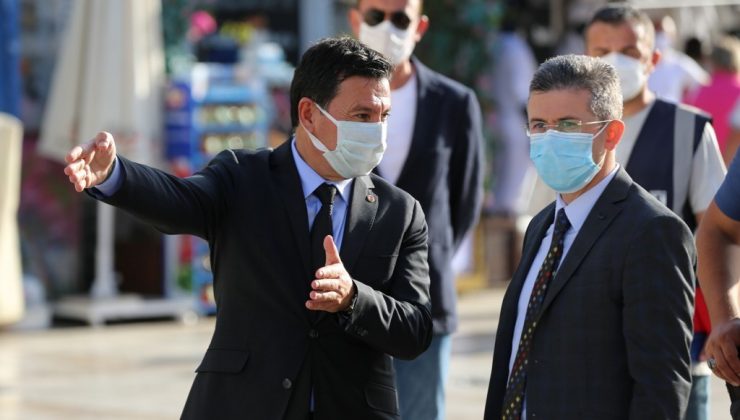 Bodrum Kaymakamı su taşkını olan bölgeleri inceledi