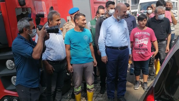 Bozkurt’ta bulunan ekiplere Bakan’dan teşekkür