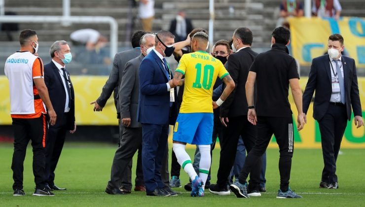 Brezilya – Arjantin maçı yarıda kaldı!