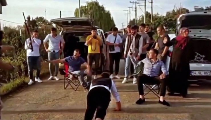 Pes dedirten düğün eğlencesi