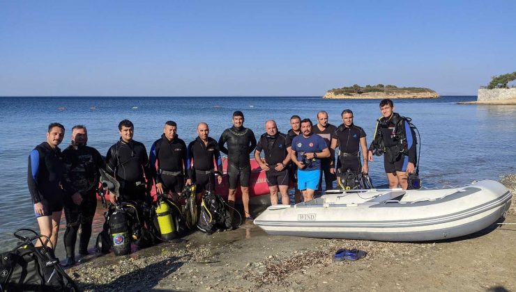 Büyükşehir İtfaiyesi Su Altı Arama Kurtarma ekibi eğitimlerini sürdürüyor