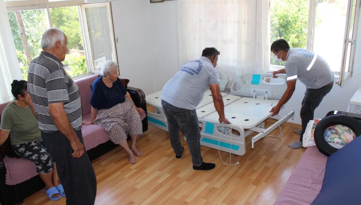 Büyükşehir’den 15 kişiye tam donanımlı hasta yatağı