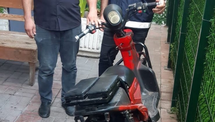 Çalınan elektrikli bisiklet bulunarak sahibine teslim edildi