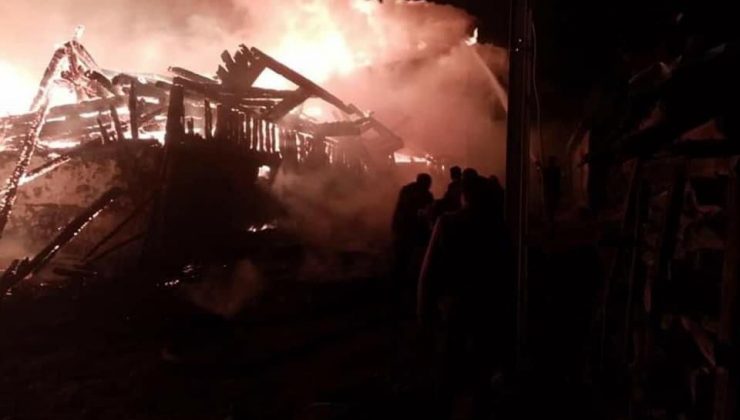 Çamlıdere’de metruk evde çıkan yangın 7 evi küle döndürdü