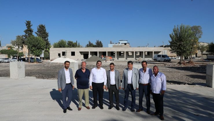 Canpolat yapımı devam eden zabıta amirliği inşaatını inceledi